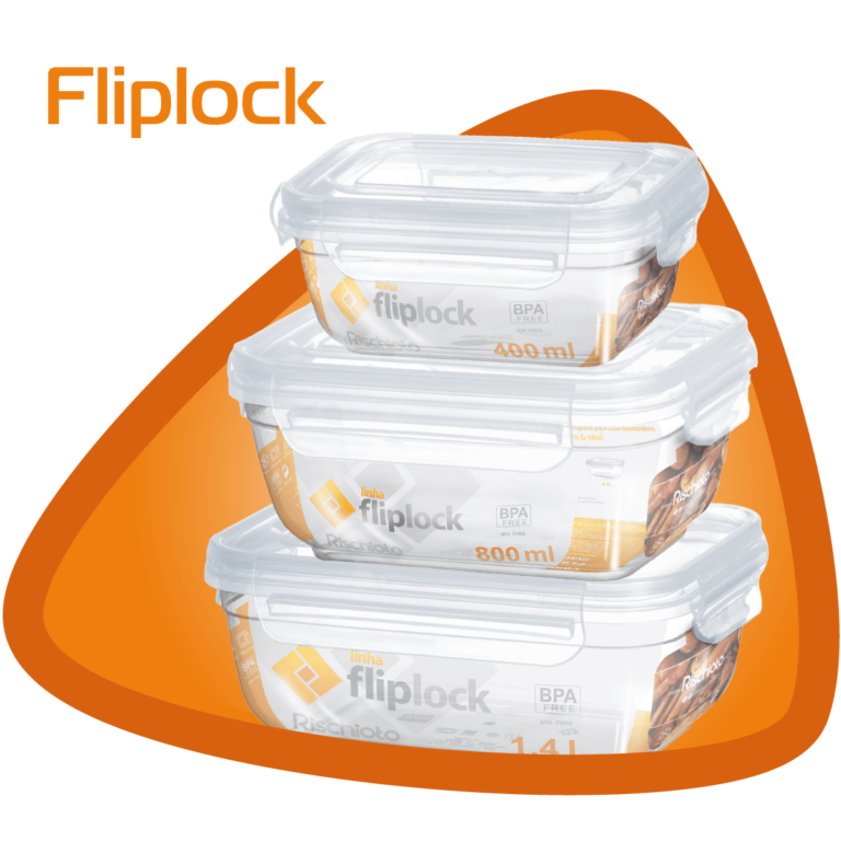 Potes transparentes cristal com trava de segurança