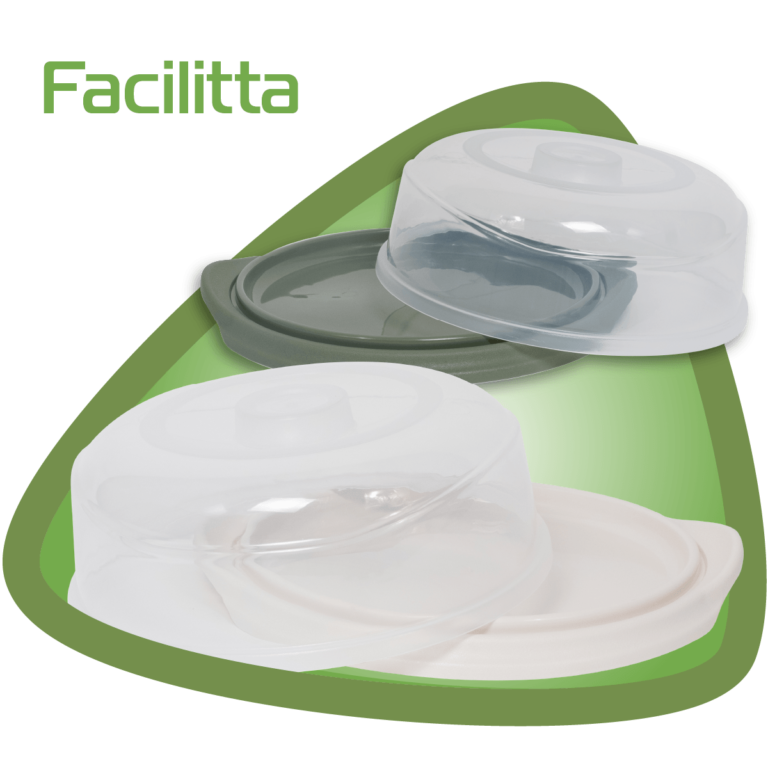 Porta bolos coloridos com tampa transparente