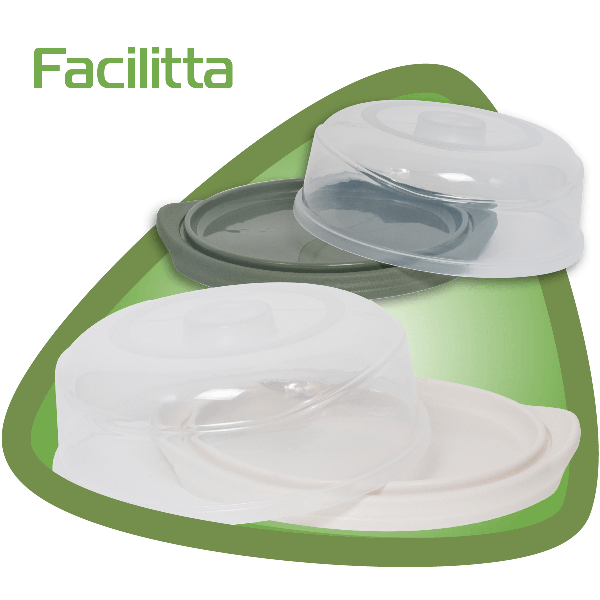 Porta bolos coloridos com tampa transparente