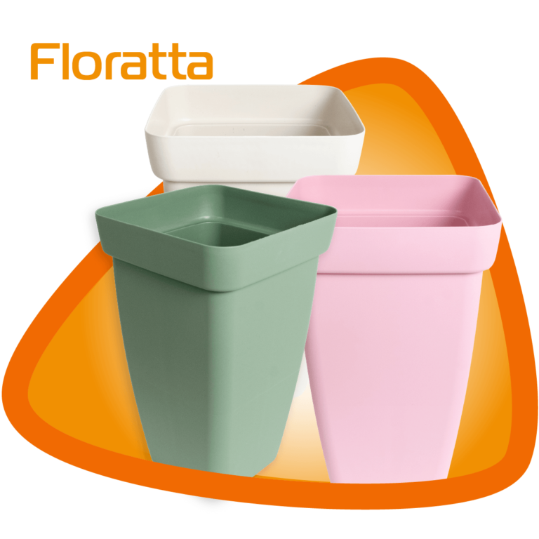 Vasos plásticos retangulares verticais coloridos e resistentes