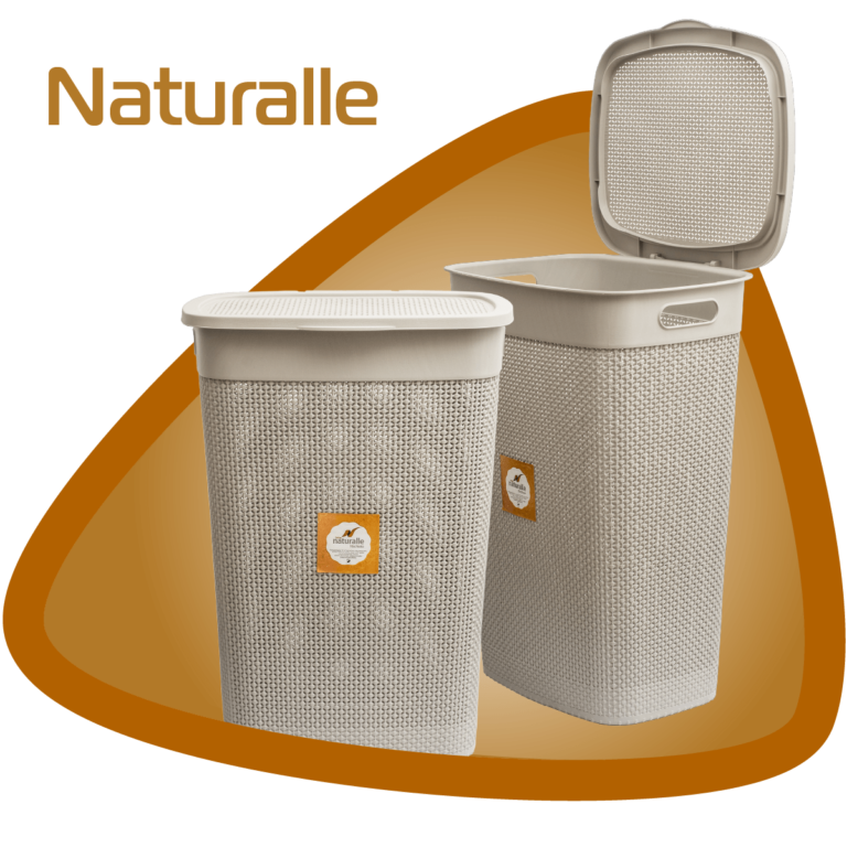 Cestos de roupas e utilidades retangulares verticais coloridos design em vime