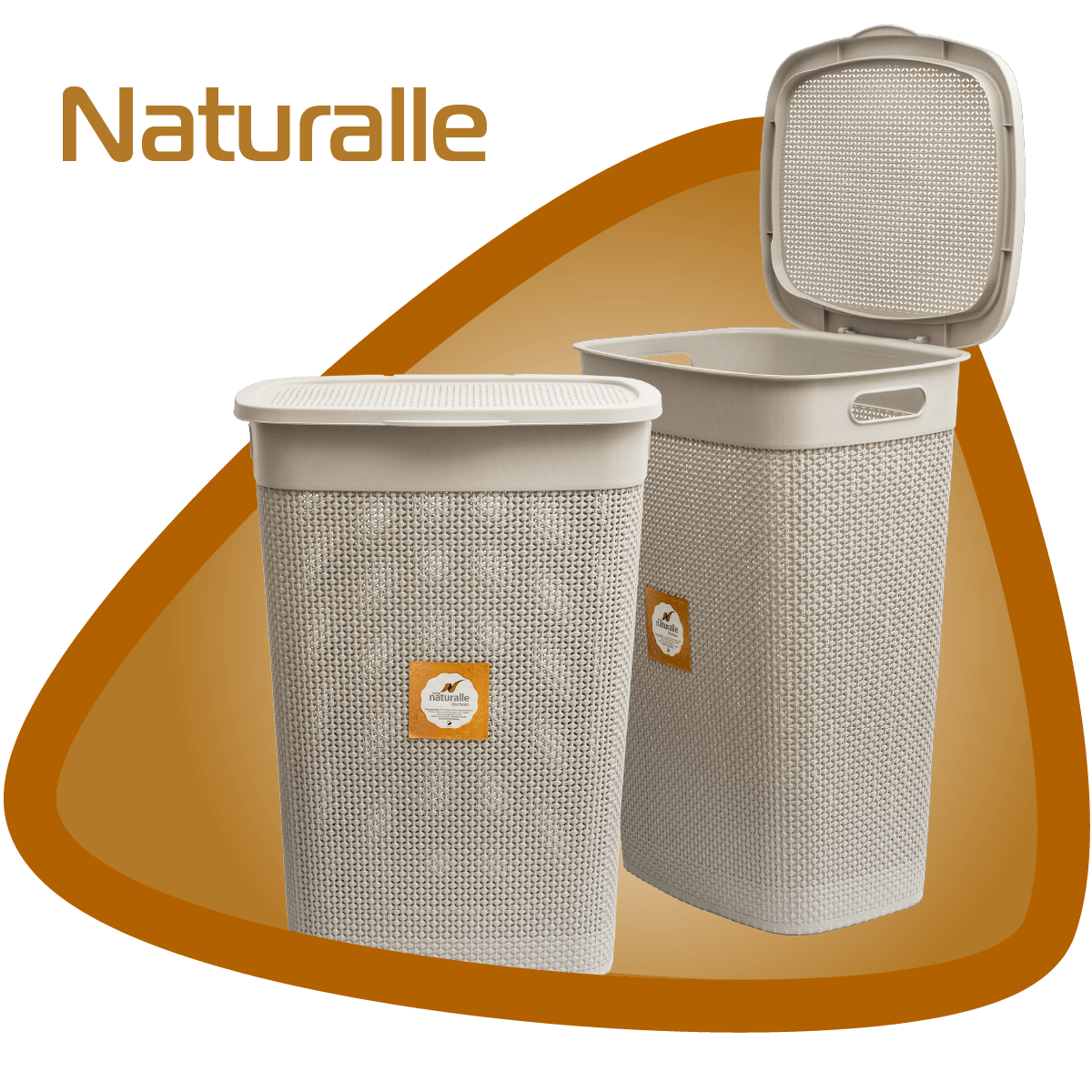 Cestos de roupas e utilidades retangulares verticais coloridos design em vime