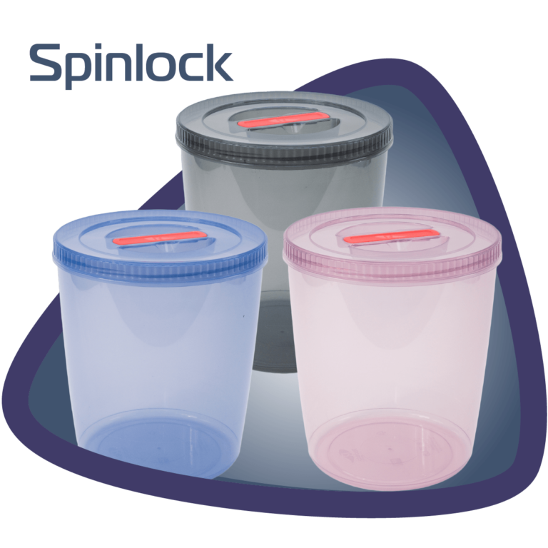 Potes com tampas rosqueável coloridos